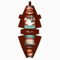 Коробка складная с окном «Мишка», 6 х 12.4 х 3.5 см