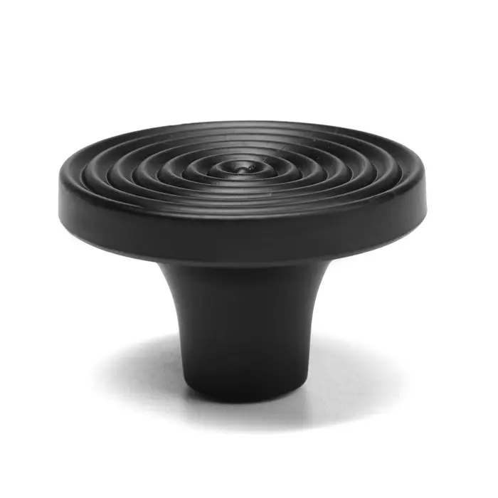 Ручка-кнопка CAPPIO PK111, d=38 мм, пластик, цвет черный Ручка-кнопка CAPPIO PK111, d=38 мм, пластик, цвет черный