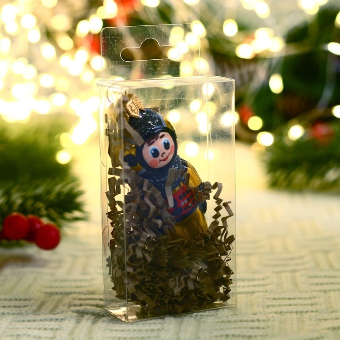 Ёлочная игрушка Ёлочная игрушка "Космонавт-04" 9 см