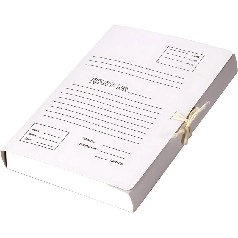 Папка с завязками Дело 300г/м2 расширение до 40мм 20шт/уп 1496209, 1496178