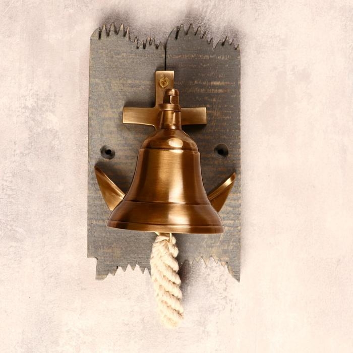 Рында латунь  Рында латунь "Мне бы в море" 11х18х12 см