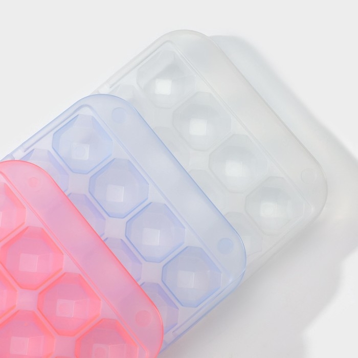 Форма для льда «Сапфир», 28 ячеек, 24×12,7×2 см, цвет МИКС Форма для льда «Сапфир», 28 ячеек, 24×12,7×2 см, цвет МИКС