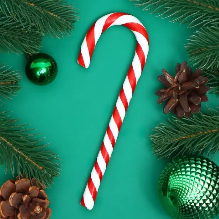 Карамель леденцовая Sweet Ness "Трость", со вкусом клубники, 27 г. Новый год