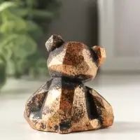 Фигурка гипс &laquo;Мишка геометрический&raquo;, 6&times;6&times;5 см, винтажная бронза