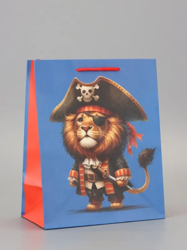 Пакет подарочный ламинированный «Пират» 18×22.3×10 см Пакет подарочный ламинированный «Пират» 18×22.3×10 см