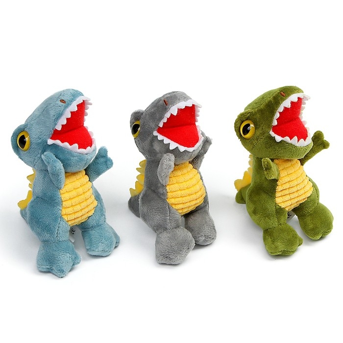 Мягкая игрушка «Динозавр» на подвесе, 14 см, цвет МИКС Мягкая игрушка «Динозавр» на подвесе, 14 см, цвет МИКС