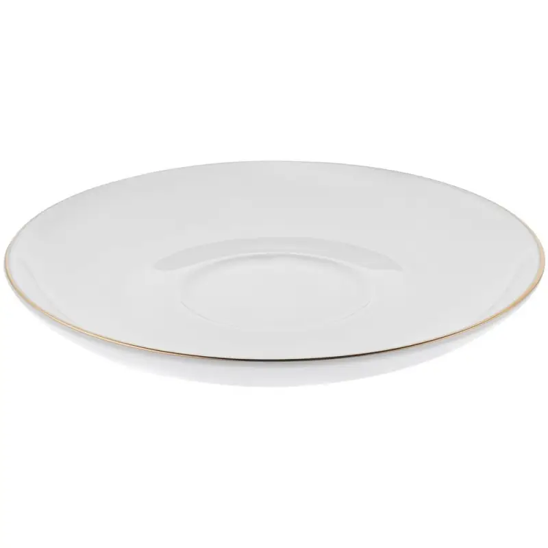 Кофейная пара Select, белая с золотистой отводкой Кофейная пара Select, белая с золотистой отводкой