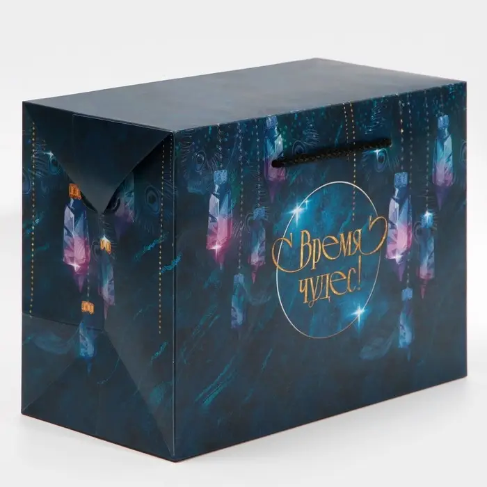 Пакет-коробка «Время чудес», 28 х 20 х 13 см Пакет-коробка «Время чудес», 28 х 20 х 13 см
