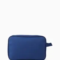 Косметичка дорожная на молнии &laquo;Бако текстиль&raquo;, с ручкой, с карманом, синяя