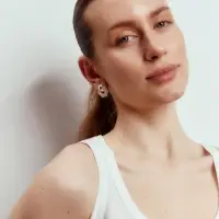 Серьги металл &laquo;Круги переплетение&raquo;, цвет серебро