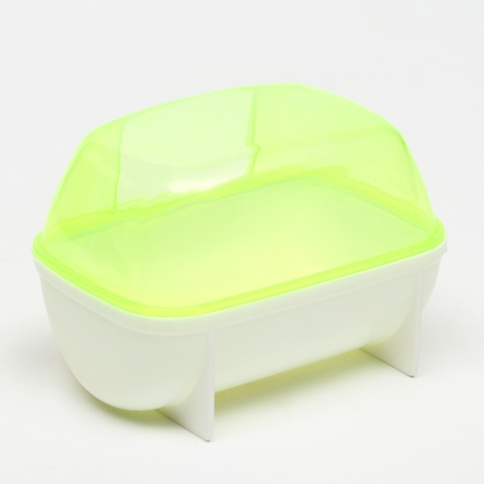 Туалет-домик для грызунов малый, 10 х 7 х 6,8 см, жёлтый Туалет-домик для грызунов малый, 10 х 7 х 6,8 см, жёлтый