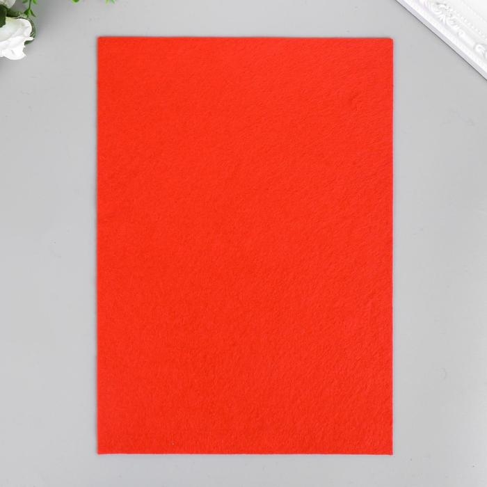 Фетр мягкий 1 мм Фетр мягкий 1 мм "Алый" набор 10 листов формат А4