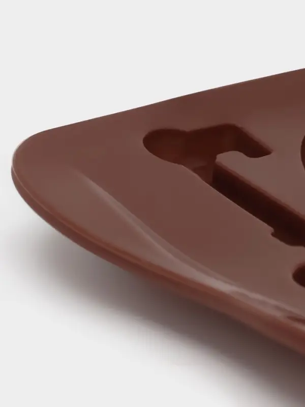 Форма для конфет и шоколада Доляна &laquo;Ключики&raquo;, силикон, 21&times;10.5&times;1.5 см, 8 ячеек, коричневая