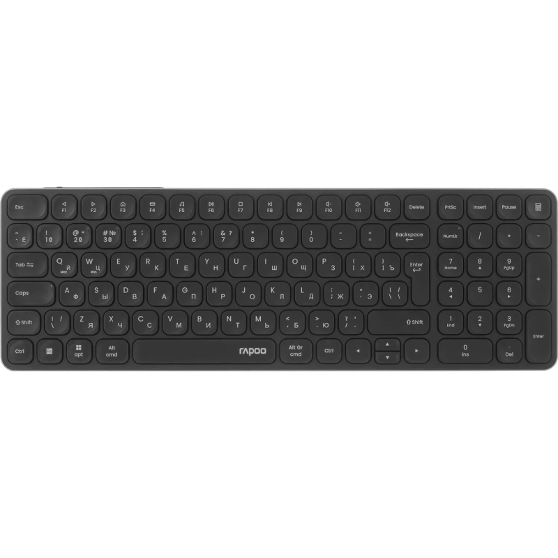 Набор клавиатура+мышь RAPOO беспроводная 9350S, цв. Dark Grey