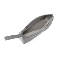 Пенал школьный &laquo;Классика&raquo;, 2 отделения, на молнии, серый