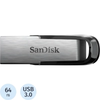 Флеш-память SanDisk Ultra Flair, 64Gb, USB 3.0, с/чер, SDCZ73-064G-G46