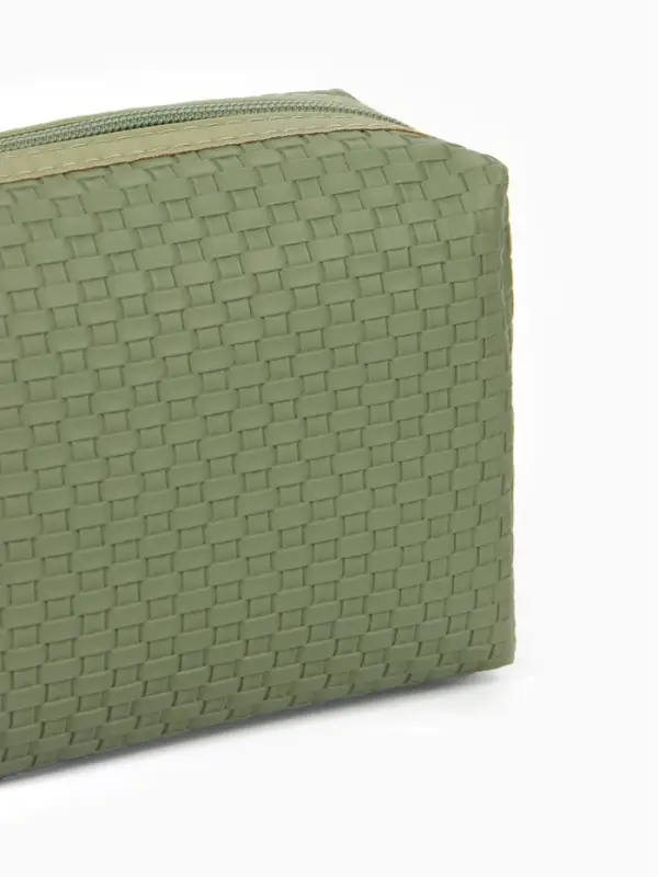 Косметичка дор Плетенка, 16*5*10, отдел на молнии, хаки