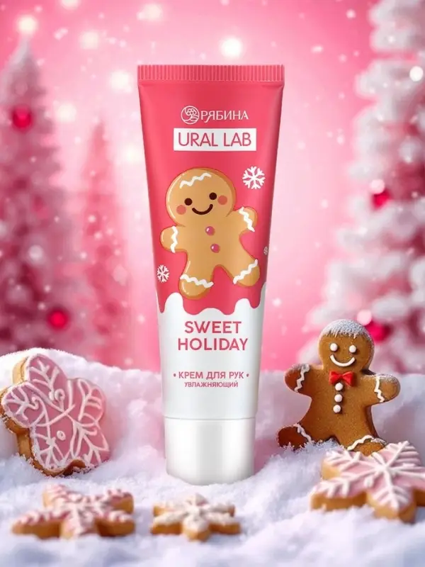 Крем для рук новогодний Sweet Holiday увлажняющий, 30 мл, URAL LAB