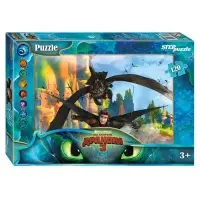 Пазл «Как приручить дракона - 3», 120 элементов