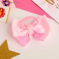 Резинка для волос бант &laquo;Маруся&raquo;, клеточка, 8.5 см, розовая