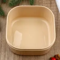 Ланч-бокс новогодний «Угощения», 700 мл, бежевый Ланч-бокс новогодний «Угощения», 700 мл, бежевый