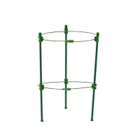 Кустодержатель, d=18 см, h=30 см, 2 кольца, металл, зелёный, Greengo