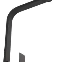 Смеситель для кухни ZEIN ZF1, квадратный, картридж 35 мм, нержавеющая сталь, черный