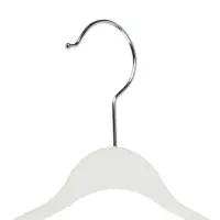 Вешалка для одежды тм VETTA, 43х21,5х3 см, пластик с покрытием софт тач, широкие плечи, цвет белый