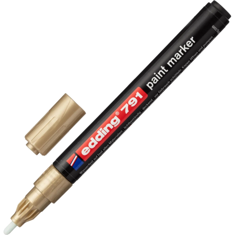Маркер лаковый EDDING E-791/53 золотой 1-2мм