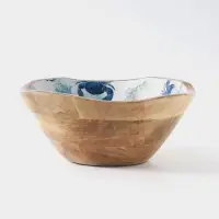 Салатник &laquo;Крабы&raquo;, 23&times;23&times;10.5 см, дерево манго