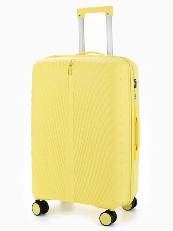 Чемодан на колёсах 24", кодовый замок, 43&times;25&times;64 см, жёлтый