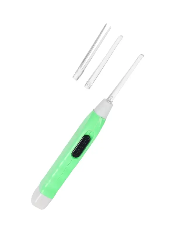 Палочка для чистки ушей LES-03, LED-подсветка, 3 насадки, от батареек (в комплекте)