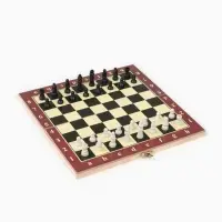 Настольная игра 3 в 1, набор: шахматы, шашки, нарды, 25&times;25 см