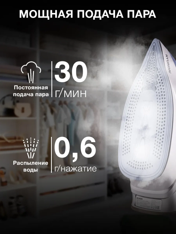 Утюг H-SI02510 3200Вт темно-синий