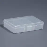 Органайзер для хранения мелочей, 3 ячейки, 11&times;7&times;2.5 см, прозрачный
