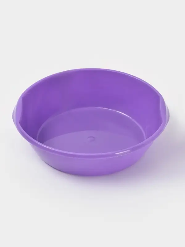 Таз 3л с ручками круг, цвет МИКС