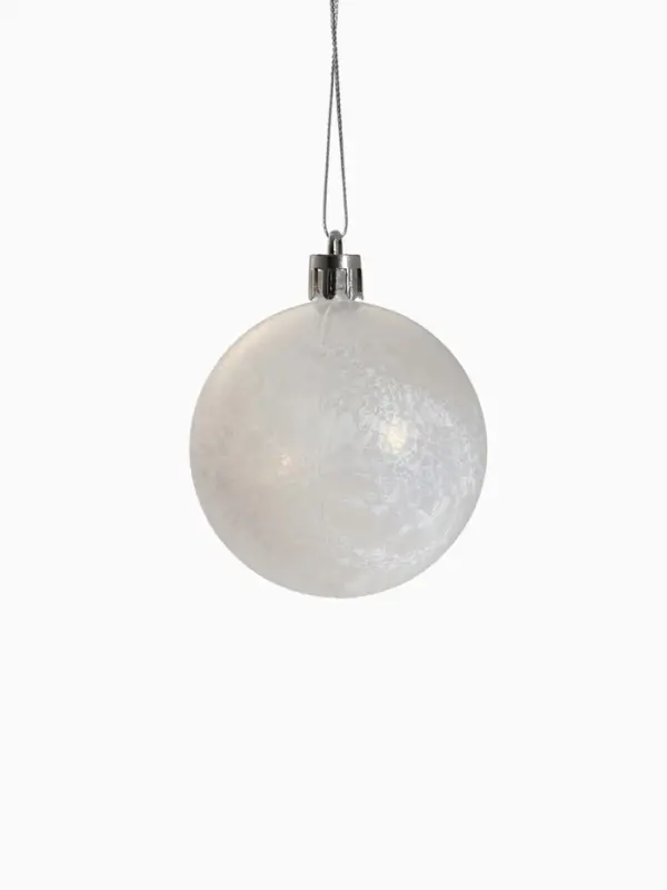 Ёлочные игрушки &laquo;Ренна&raquo;, шары новогодние, d=6 см, набор 9 шт., белый зелёный