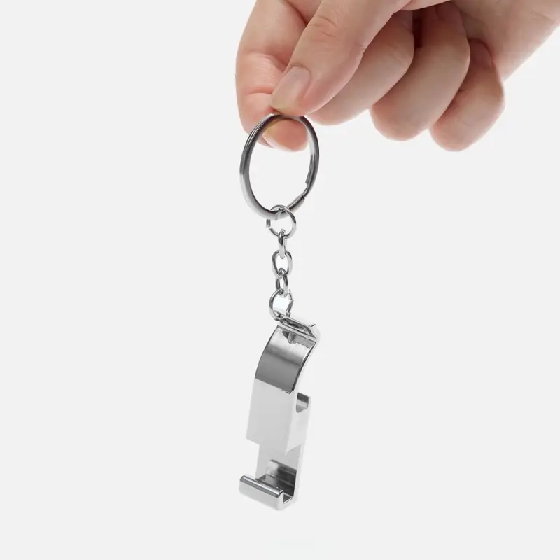 Брелок-подставка с открывалкой Virke, серебристый