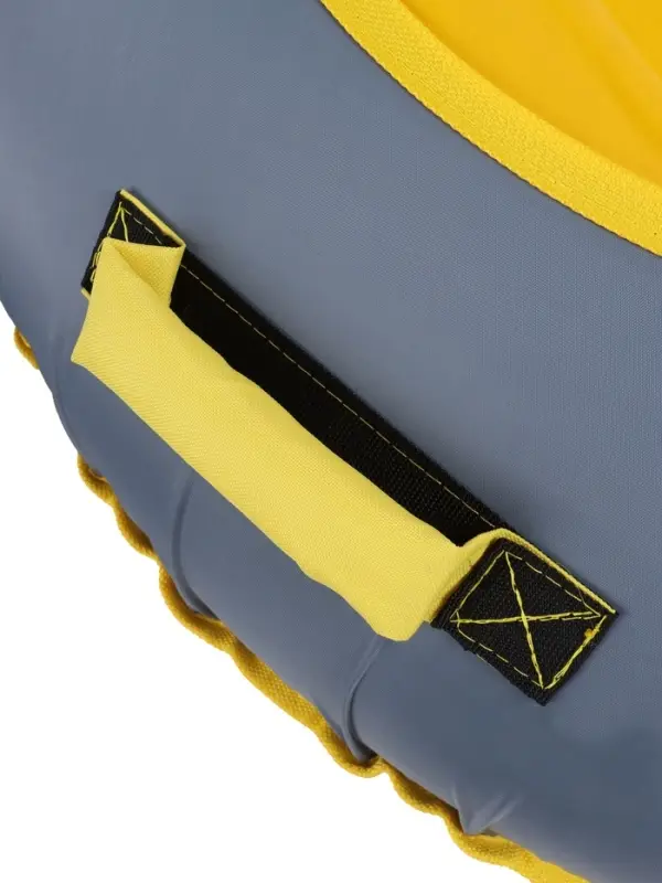 Ватрушка (тюбинг) Snow Cat, диаметр чехла 120 см, серая, жёлтая