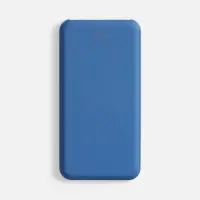 Аккумулятор с беспроводной зарядкой All Day Wireless 10000 мАч, синий