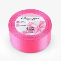 Лента атласная 40мм25&plusmn;1ярд(23м&plusmn;1м) СП розовый АУ