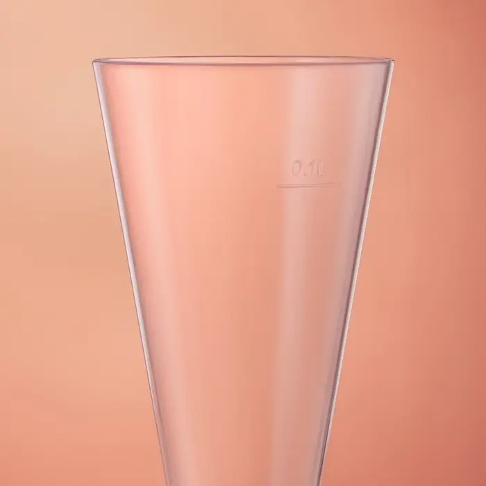 Фужер пластиковый одноразовый для шампанского «Конус», 150 мл, прозрачный