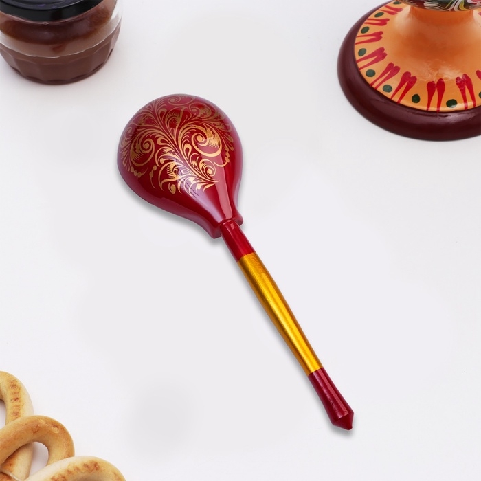 Ложка полубасская Ложка полубасская "Хохлома. Кудрина", красная, высшая категория