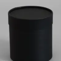 Коробка подарочная, завальцованная &laquo;Чёрная&raquo;, 14&times;14 см