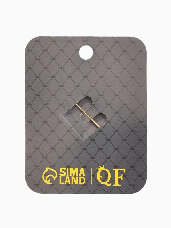 Брошь &laquo;Журавль&raquo;, парящий над морем, цветная в золоте