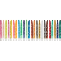 Мелки восковые M&G, круглые, выдвижной механизм, 24 цвета, в наб, для детей