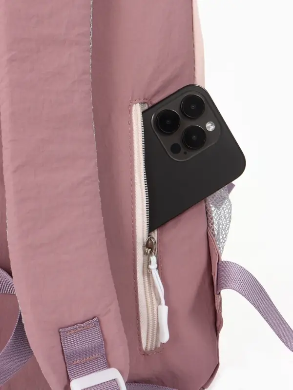 Рюкзак, 1 отделение, 4 кармана, 30&times;14&times;43 см, розовый