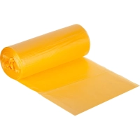 Мешки для мусора ПНД 35л 8мкм 30шт/рул желтый 48х58см Luscan