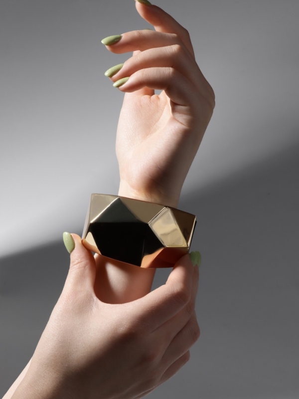 Браслет металл «Манжета» углы, цвет золото Браслет металл «Манжета» углы, цвет золото