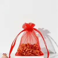 Набор подарочных мешочков 100шт. , 7*9, цвет красный (1716471)